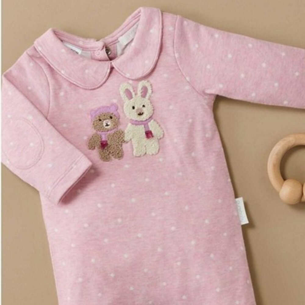 Purebaby Baby Girls Mini Spot Onesie - Picture 8 of 15